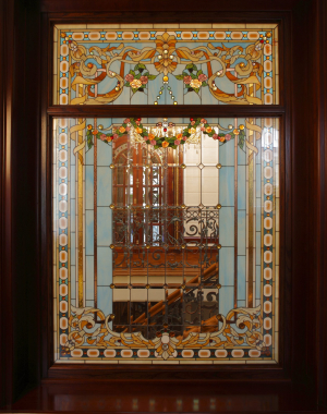 traditional stained glass window