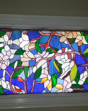 floral stained glass bouquet