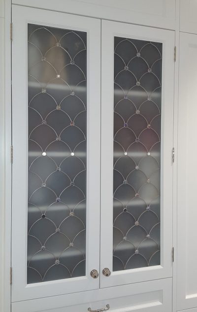 Decorative Art Glass For Kitchen Cabinet Doors